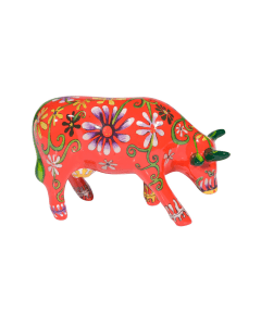 Flower Lover Cow (medium ceramic)