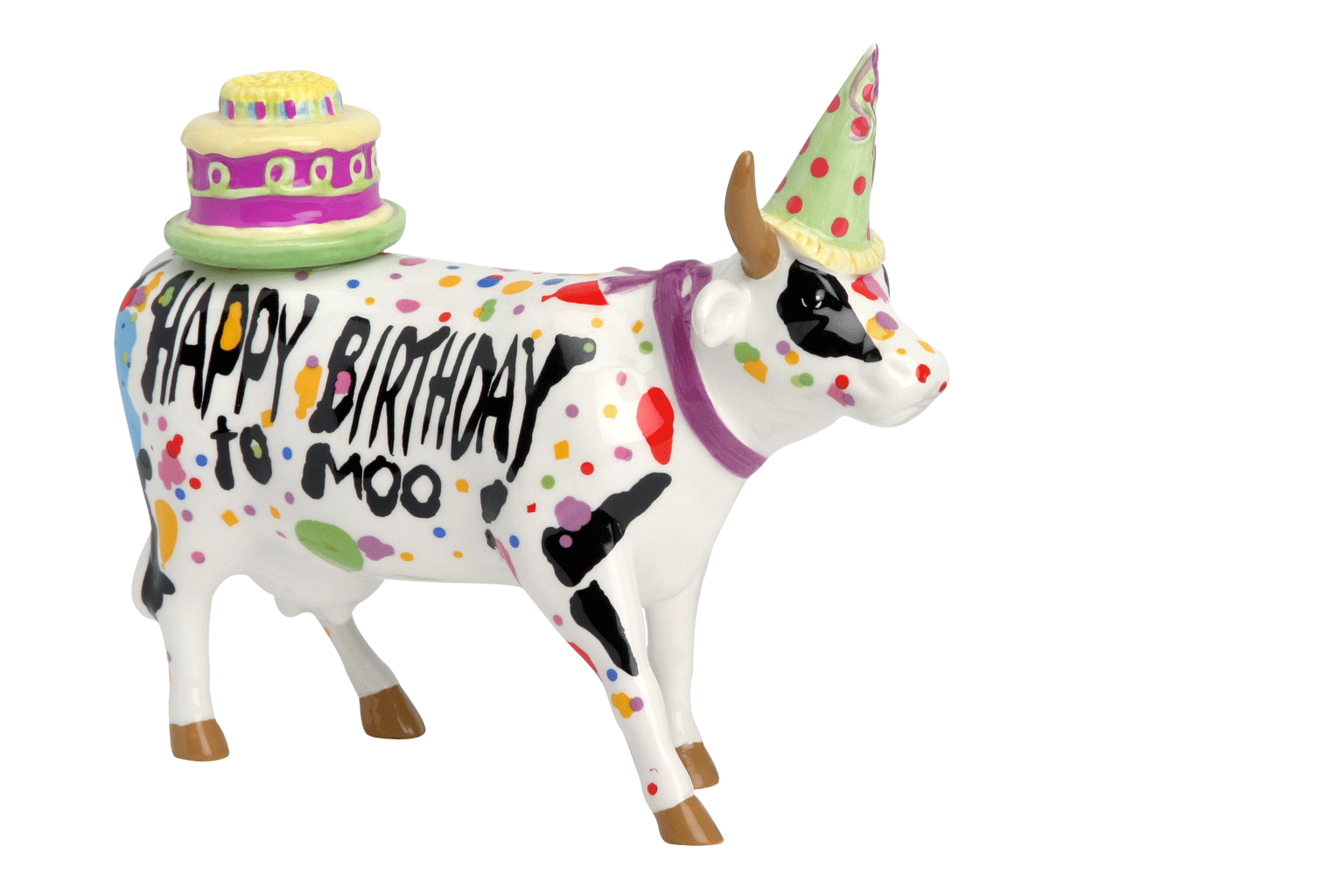 Happy Birthday To Moo! (medium ceramic)