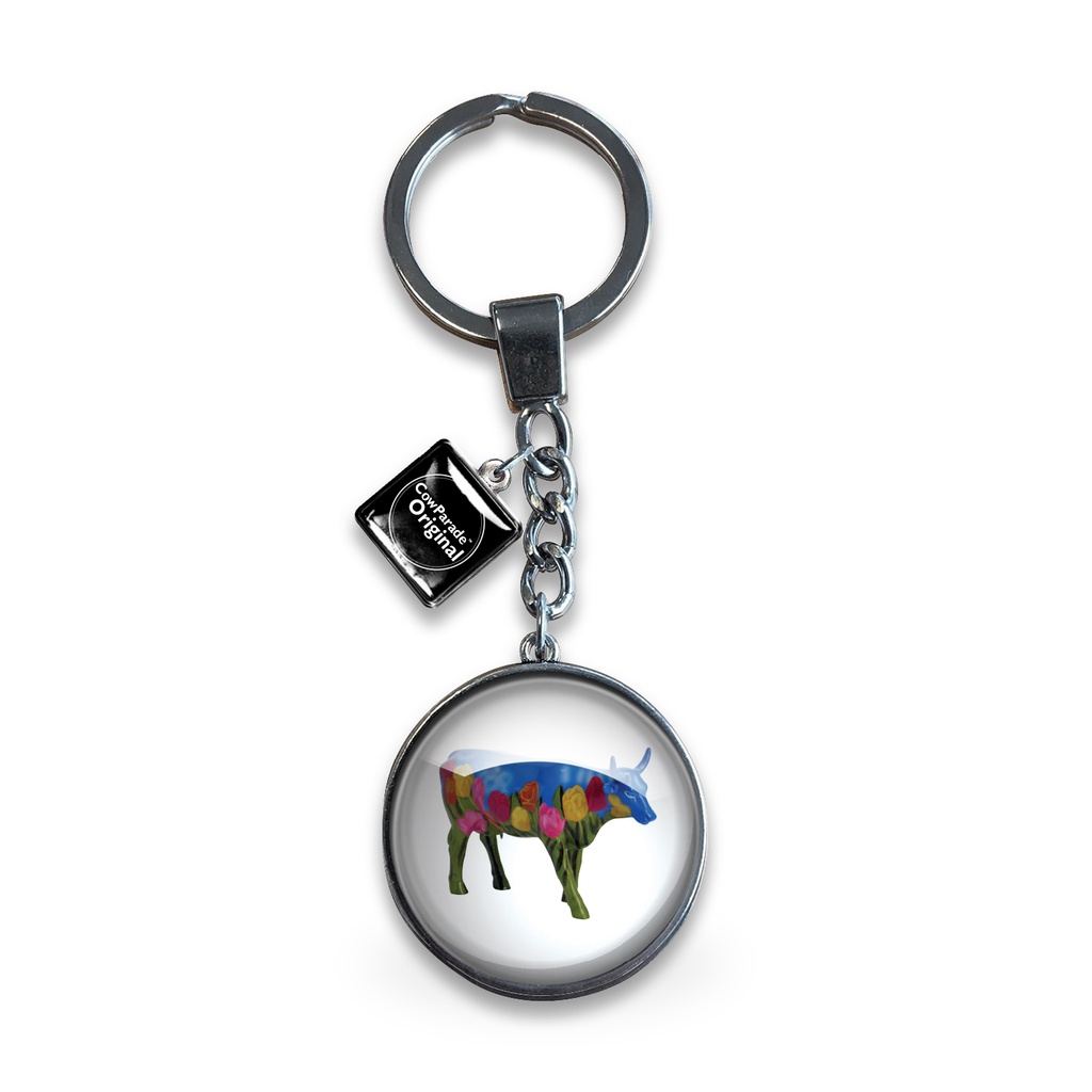 CowParade Glass Keyring - Netherlands