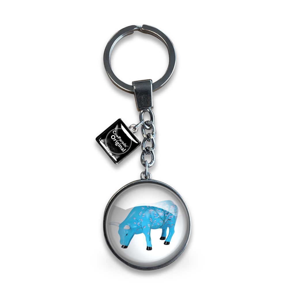 [40232] CowParade Glass Keyring - For Vincent
