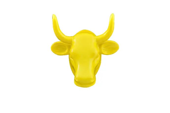 [49805] CowParade Magnet Yellow