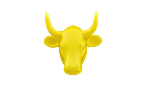 [49805] CowParade Magnet Yellow